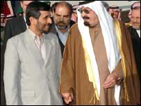 شاہ عبداللہ، احمدی نژاد