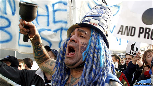 Pompey fan John Anthony Portsmouth Football Club Westwood