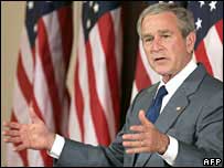 O presidente dos Estados Unidos, George W. Bush