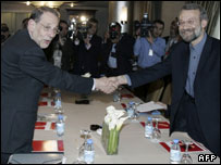 لاریجانی و سولانا (عکس آرشیوی)