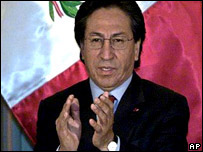 Alejandro Toledo, presidente do Peru