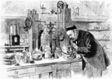 Louis Pasteur at work