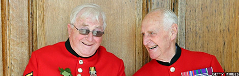 Happy pensioners