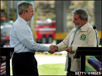 George W. Bush e Luiz Inácio Lula da Silva