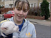 Sherrie with her dog