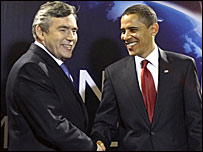 Presidenti Obama dhe kryeministri Brown