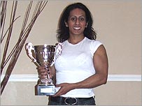 Naz with her 2007 trophy