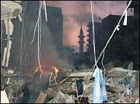 لبنان میں تباہی