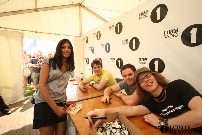 Signing sessions with The Hoosiers