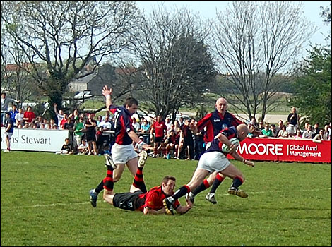 Jersey Rugby Club against Staines in play-off
