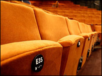 Seats at the Crucible theatre