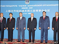 Şangay İşbirliği Örgütü üyesi ülkelerin liderleri