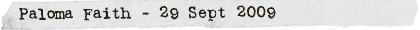 Paloma Faith