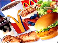 मैक्डॉनल्ड्स के बने बनाए भोजन