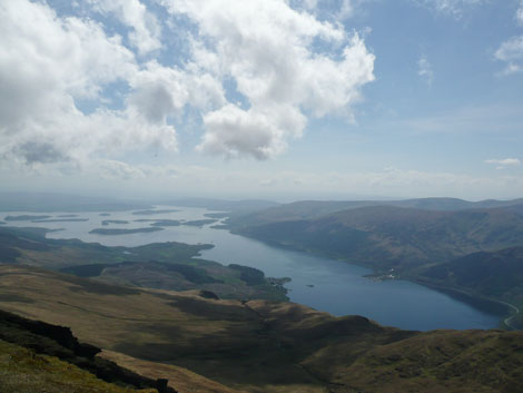 Loch Lomond viewed from Ben Lomond.