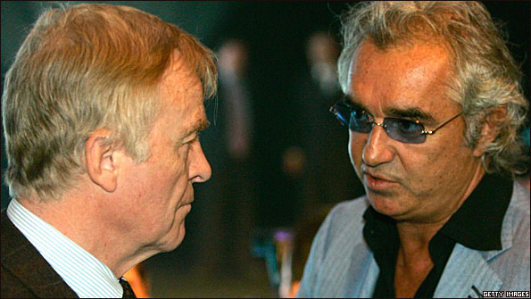 Max Mosley and Flavio Briatore