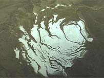 مریخ پر برف