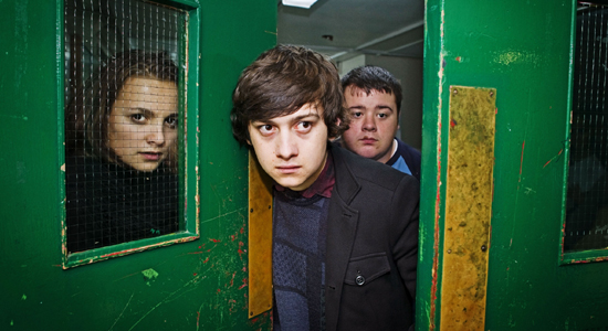 Becoming Human (Leila Mimmack as Christa, Craig Roberts as Adam and Josh Brown as Matt) 