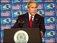 Presidente americano George W. Bush - Foto: Wilson Dias / ABr.
