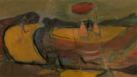 Detail from 'Welsh Landscape with Roads',1936, by Graham Sutherland. © Tate, London 2011 