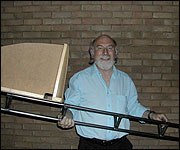 Engineer John constructs BBC Essex 'Billy cart'