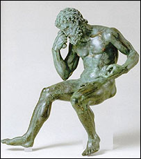 مجسمه مفرغی رومی آياکس