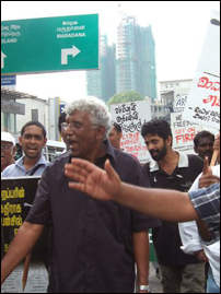  Journlaists protest march in Colombo