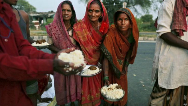 بھارت میں خوراک کی قلت کی ایک تصویر
