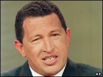 O presidente da Venezuela, Hugo Chávez