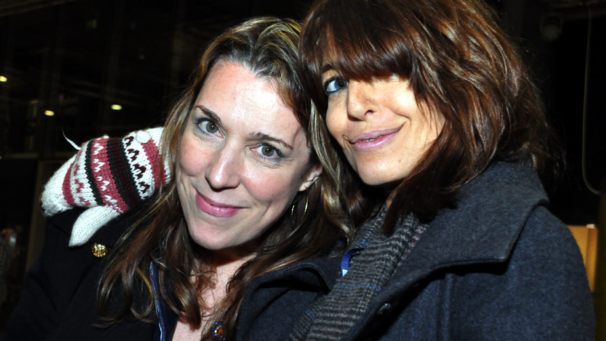 Beth Nielsen Chapman and Claudia Winkleman. Photo by Julie Broadfoot