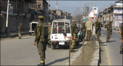 कश्मीर में सुरक्षा इंतेजाम