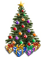 Presents round the tree