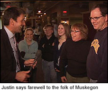Justin and friends in Muskegon