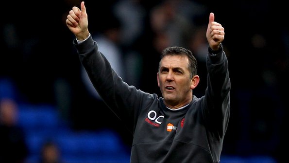 Owen Coyle, thumbs up to fans