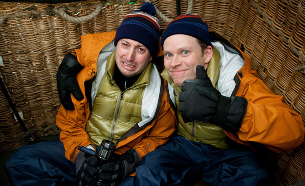 Mitchell and Webb in a basket
