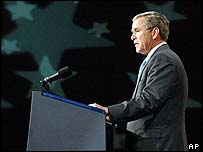 O presidente dos Estados Unidos, George W. Bush