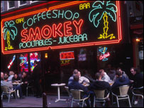 Coffee shop em Amsterdã