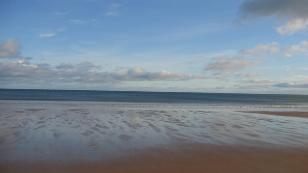 Not far from the beach are the ruins of Slains Castle, said to be the inspiration for Bram Stoker's Dracula.