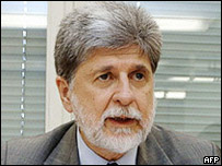 O ministro Celso Amorim