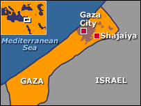 Gaza map
