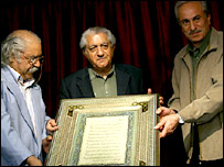 ايرج راد، عزت الله انتظامی، بهزاد فراهانی - عکس از سايت ايران تئاتر