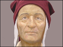 Gương mặt Dante được tái tạo lại