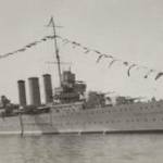 the is the HMS cumberland 1943 in the pacific
