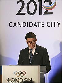 Předseda londýnské olympijské nabídky Sebastian Coe 