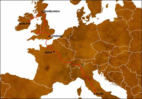 Map of the Journey