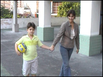 Denise Brasil com seu filho