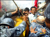 नेपाल में संघर्ष (फ़ाइल फोटो) 