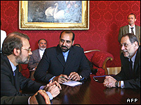 علی لاریجانی و خاوير سولانا