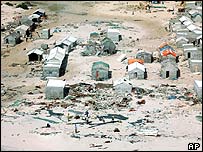 Vilarejo da Somália destruído pelo tsunami