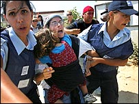 Zorla götürülen Gazzeli bir yerleşimci